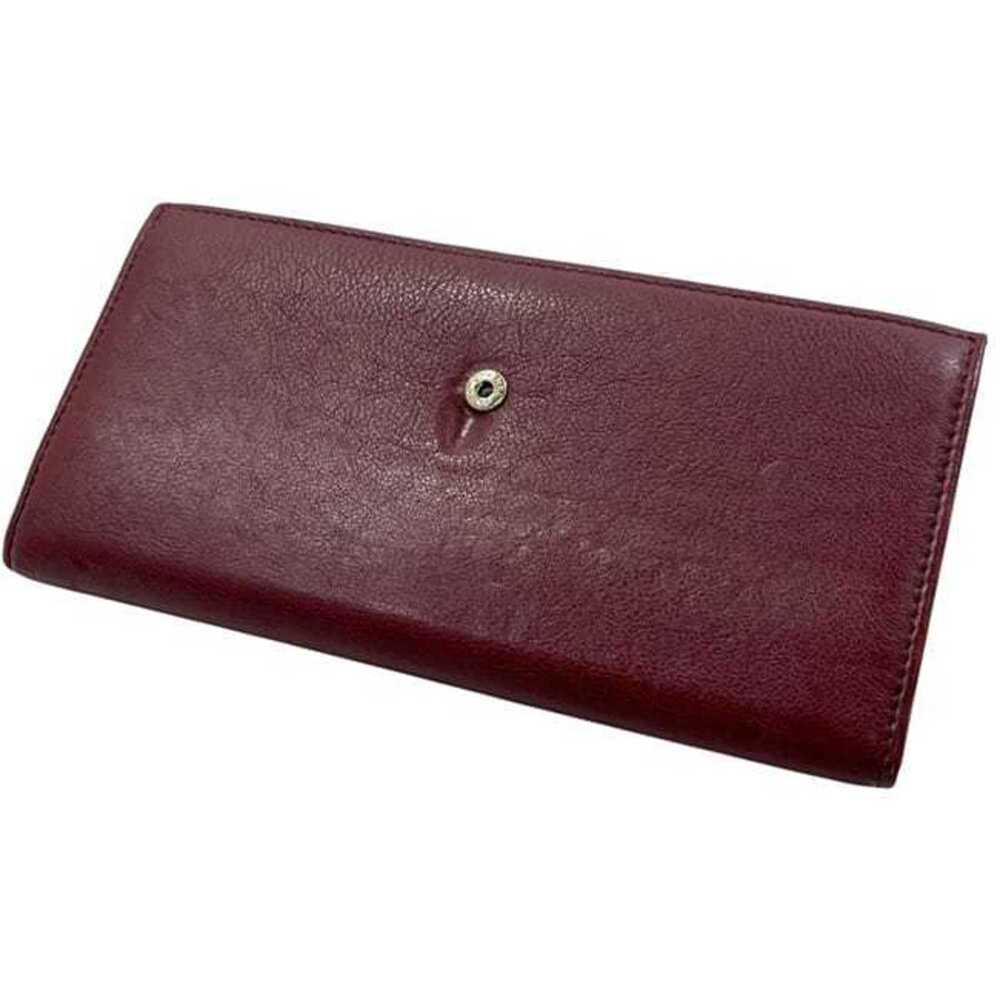 CHANEL Authentic Red Leather Logo Wallet - Picture 6 of 11